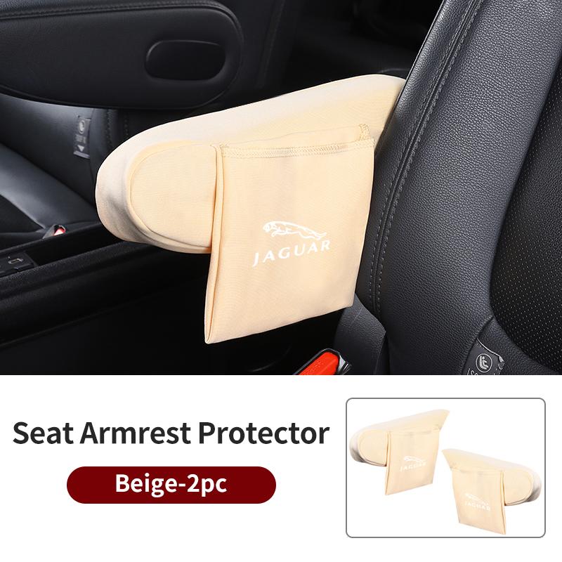Car Seat Armrest Protector Cover Elbow Support Storage Pad Accessories For Jaguar XF XJ XFR XKR S-Type F-Type X-Type F-Pace I-Pa SS2
