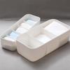 Boîte de Rangement en Plastique à Compartiments pour Sous-Vêtements pour Dortoirs et Maisons