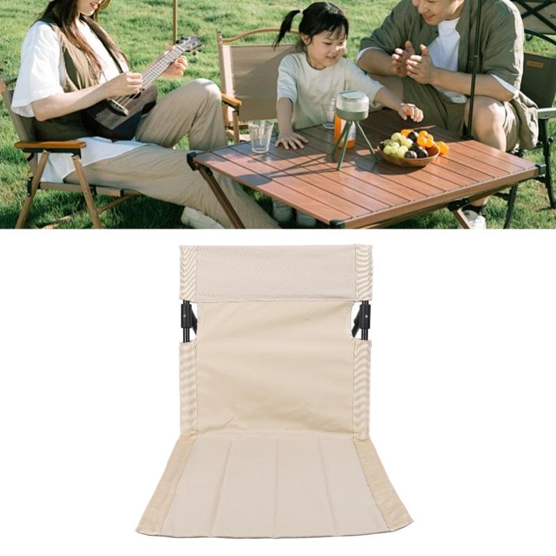 Strand-Bodenstuhl mit verstellbarer Rückenlehne, faltbar, tragbar, leicht, atmungsaktiv, Camping-Bodenstuhl für den Außenbereich, Angeln