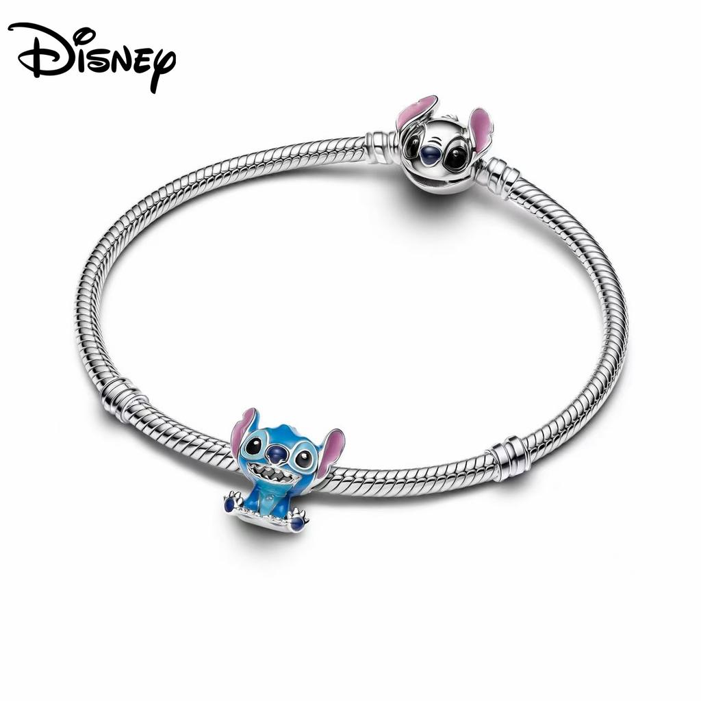 925 Silver New Pendant Stitch Charms Beads Fit 3mm Bracelet Necklace Women DIY Fine Festival Jewelry Gift