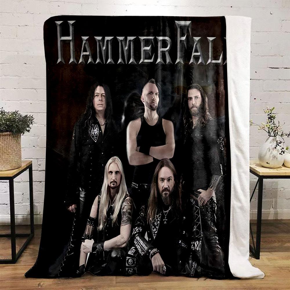 HammerFall Band Graphic Blanket for All Seasons Blanket Lunch Break Throw Gift
