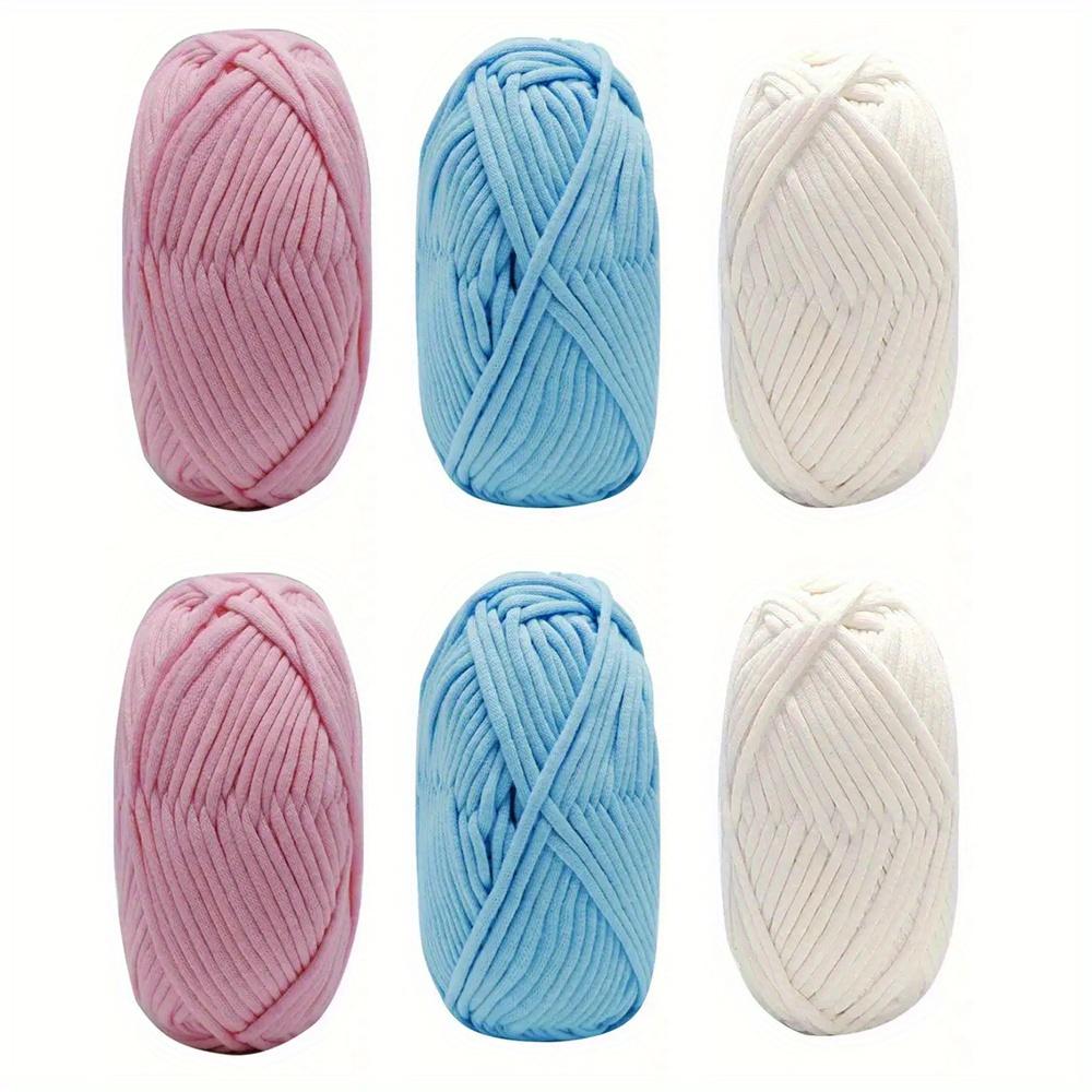 

6 шт. Удобная пряжа, мягкая смесь, простая в использовании пряжа для ручного вязания крючком, идеально подходит для самостоятельного изготовления одеял, одежды, сумок и тапочек 6pcs