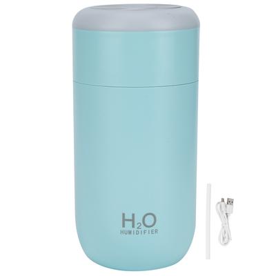 350ml Mini Portable USB Powered Nano Humidifier Diffuser with 7 Colors Light Timing Power OffBlue