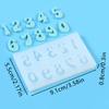 Silicone 0-9 Number Candle Mold Embossed Fondant Chocolate Molds Birthday Cake Decorating Tool Baking Supplies Moldes Para Velas