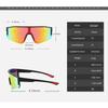 Sports Cycling Glasses Bicycle Polarized Sunglasses Men And Women One-piece Sports Windproof Sunglasses 9958