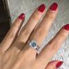 Xiaomi Huitan Classic 4 Claws Design Bridal Engagement Wedding Rings AAA Dazzling Cubic Zirconia Hot Sale Timeless Style Female Jewelry