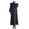 Elegant Plus Size Islamic Sundress for Women with Lantern Sleeves
