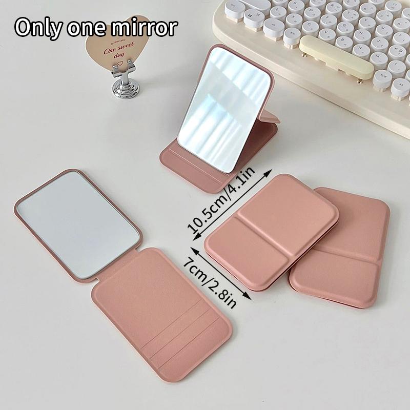 Specchio Cosmetico da Tavolo Pieghevole Semplice Portatile Specchio per Trucco Portatile Facile da Trasportare Specchi per Trucco da Viaggio Specchietti Tascabili