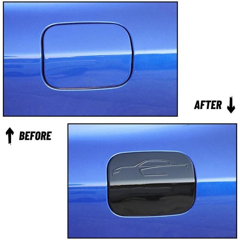 Car Fuel Oil Tank Cover Decoration Fuel Tank Cap Trim Stickers for Dodge Charger 2011 Up Exterior Accessories