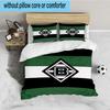 3PCS Green Black Borussia Bedding set,Ideal For1pc Duvet Cover And 2pcs Pillowcases Perfect for Christmas gift,Ideal for Bedroom, Dormitory
