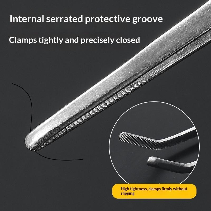 2Pcs Stainless Steel Kitchen Precision Tweezers 25cm Multi-use Tongs for Grilling Cooking Pastry Decorating