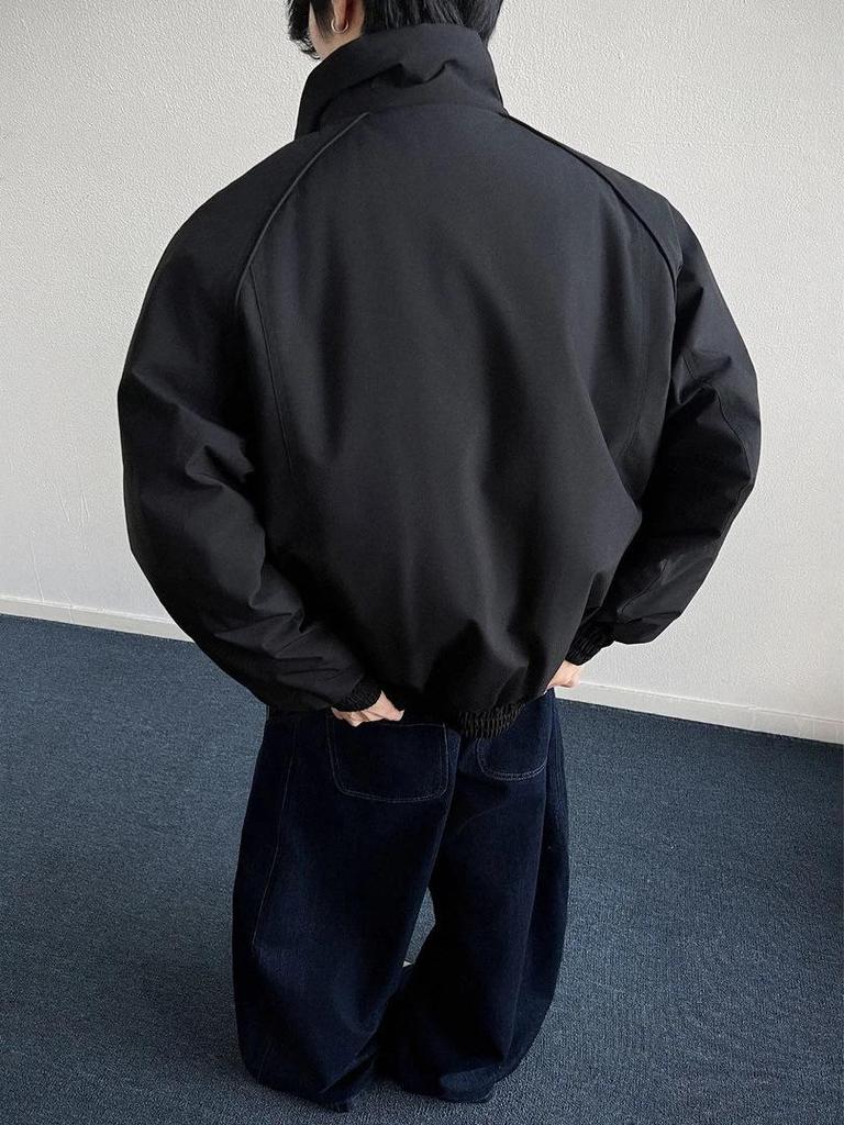American-Style Waterproof Stand-Up Collar Coach Jacket - Cotton Winter Windbreaker for Couples