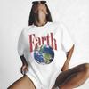 Vintage Earth Shirt, Retro Planet Graphic Tee, Distressed Earth Day T Shirt, World Unisex Tee, Nature Lover Gift, Minimalist Planet Shirt