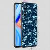 Seaside Sharks Pattern Soft TPU For Realme 13 12 11 10 9 Pro Plus GT3 GT2 C21 C25 C35 C53 C55 C67 Pro 5G Phone Case Cover Fundas