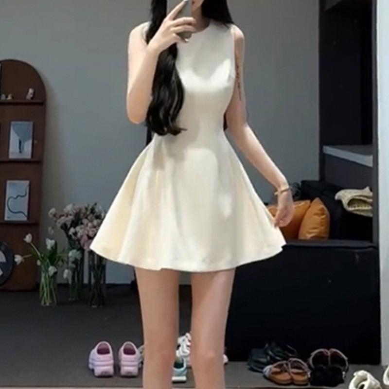 Hepburn Style Slim Black Summer Birthday Dress