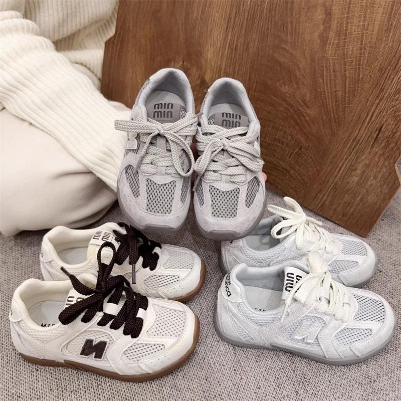 Children's sports net shoes 2025 spring and summer new German training shoes mesh girls breathable versatile casual shoes boys shoes