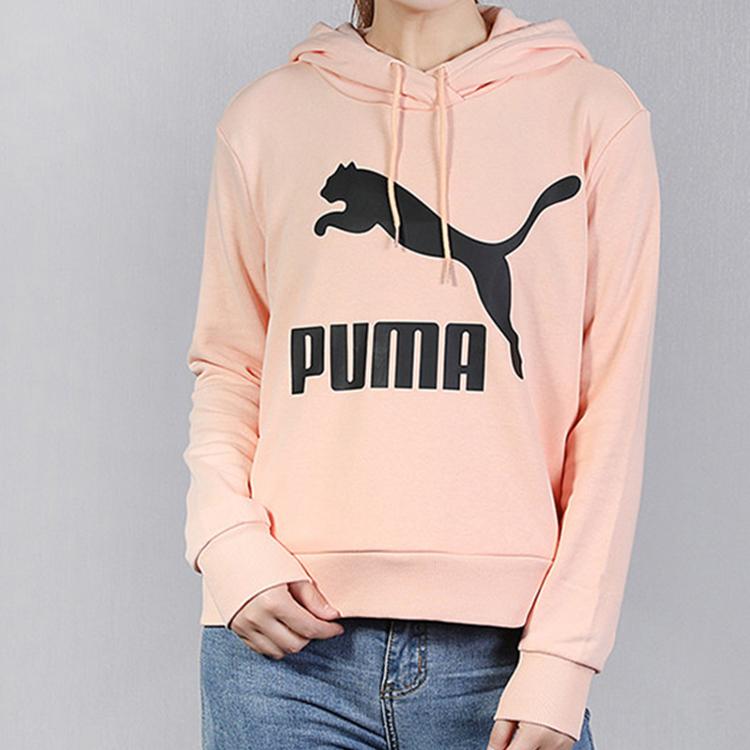 Puma Classics Printed Hoodie Men Tops Coral 595915-88