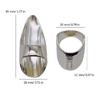 Crystal Inlaid Finger Rings Handmade Jewelry Stylish Accessory for Parties Daily