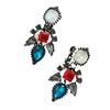 European-American Rhinestone Crystal Earrings: Stylish Zinc Alloy Ear Jewelry