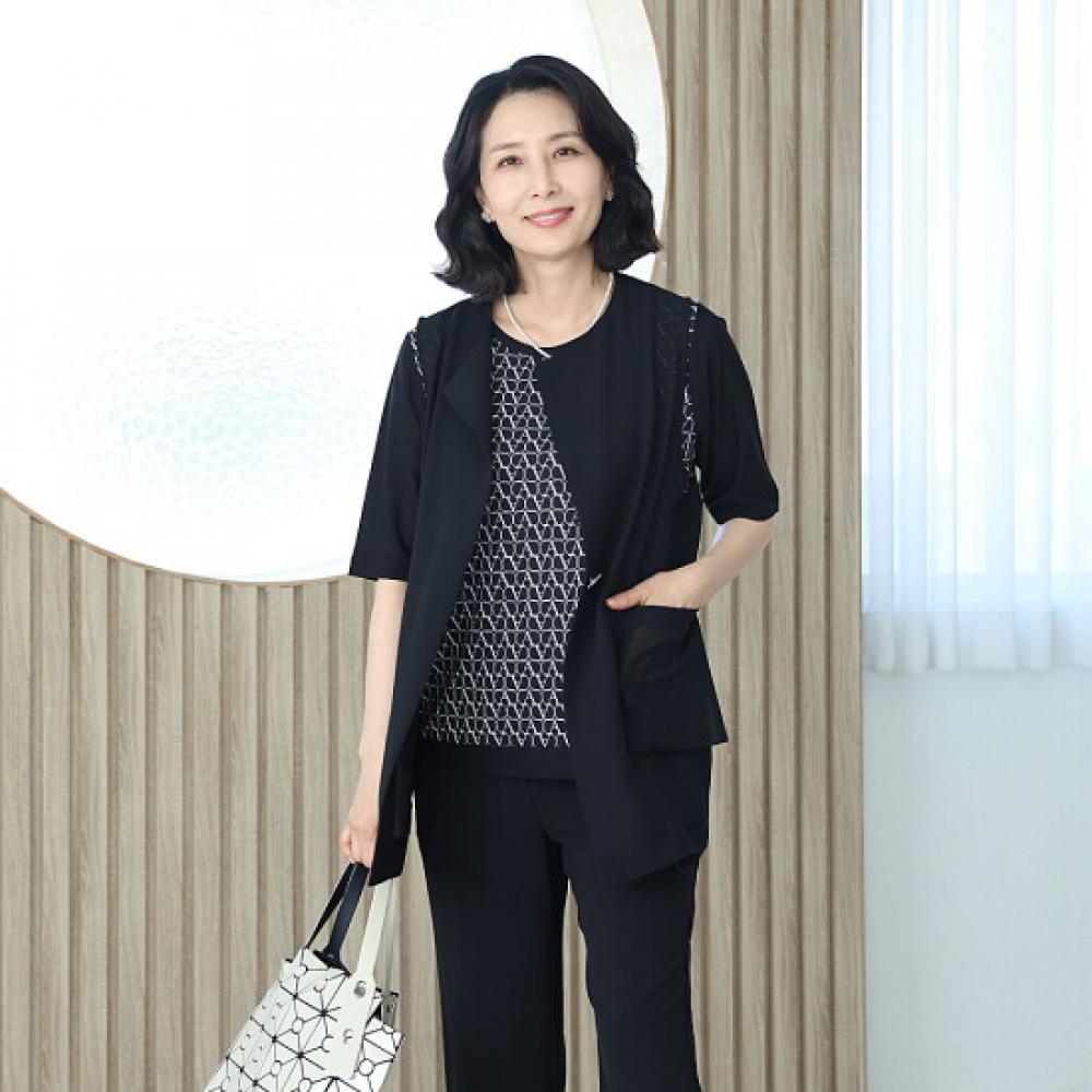Shiz Madam Modern Sheer 3d Pocket Vest J31821