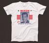Nixon For President T Shirt 637 Retro Election Campaign 70s Watergate Republican
