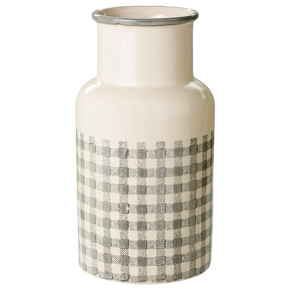 

HEADS HNP-FB17 Handmade Flower Vase, Gray, 14.5 (11) x 27.5 cm, Set of 2