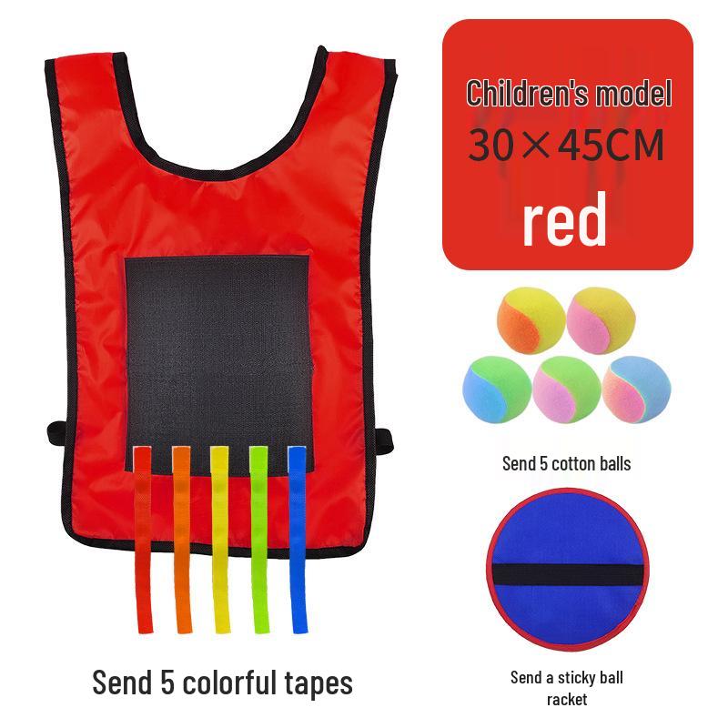 Children's Sticky Ball Dodgeball Vest for Outdoor Parent-Child Games