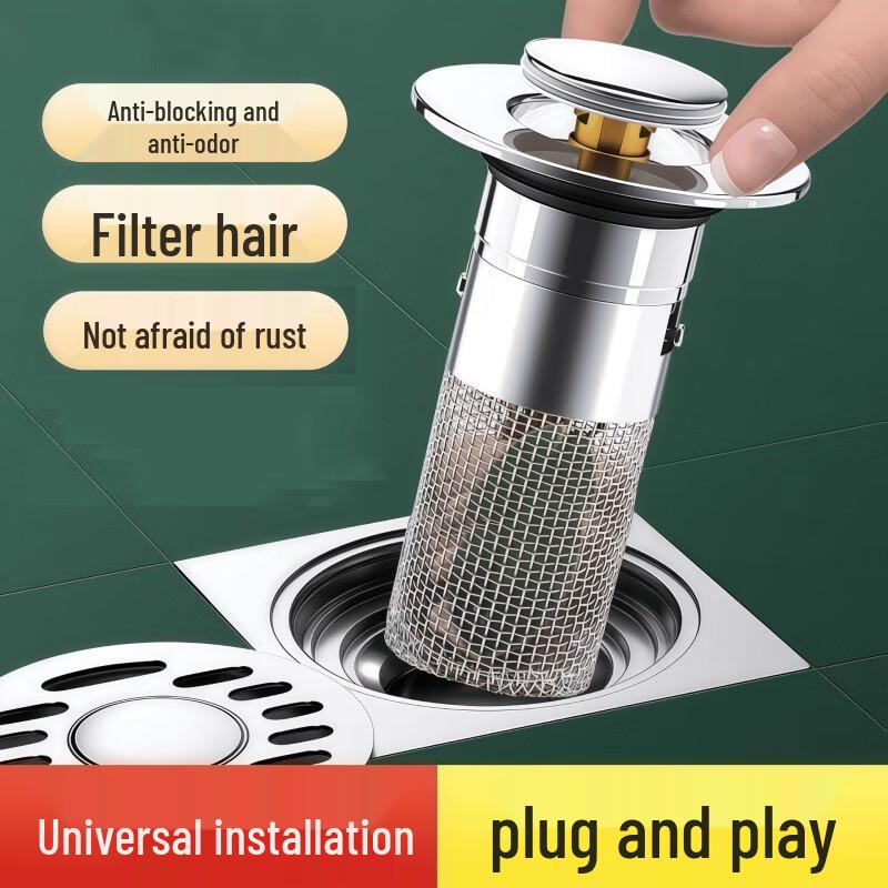 Tuofang Korek do zlewu typu pop-up z miedzianym rdzeniem