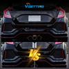 For Honda Civic Type-R Sl Hatchback 2016 2017 2018 2019 2020 LED Rear Bumper Reflector Lights Brake Dynamic Turn Signal Lamps