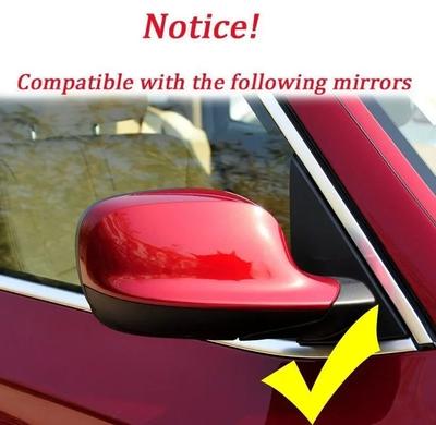 For BMW X1 E84 X3 F25 2010-2013 Car Sticker Rearview Side Mirror Cover Wing Cap Exterior Door Rear View Case Trim Carbon Fiber