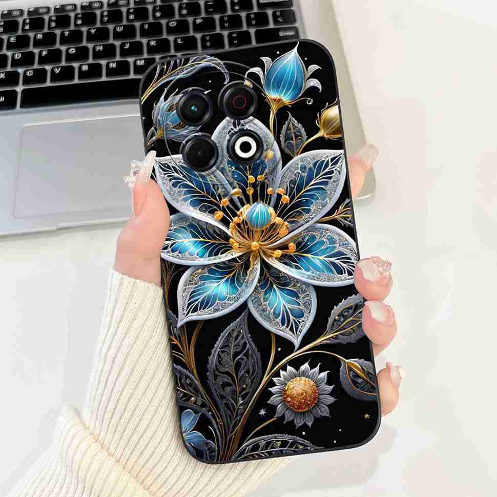 For Tecno Spark 30 Pro 4G 6.78" Case Cartoon Bunny Fashion Girl Soft Silicone Cover For Tecno Spark 30Pro KL7 Protective Cases