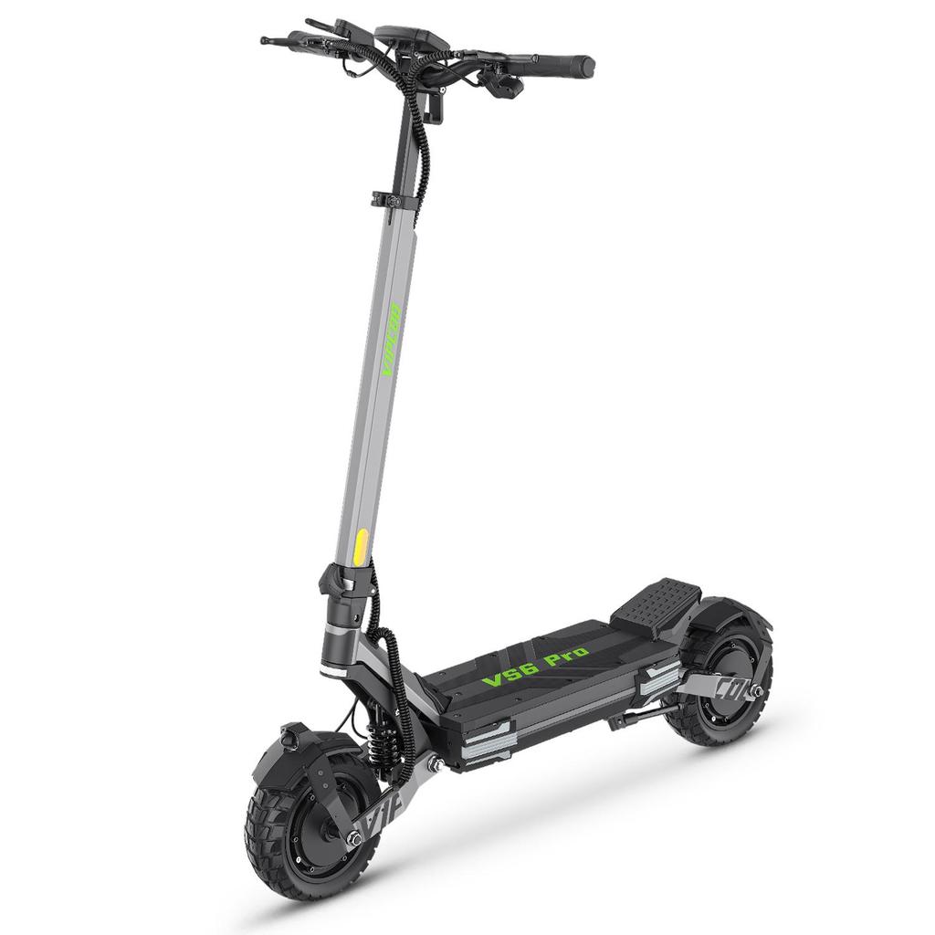 VIPCOO VC-VS6PRO All-Terrain 2*1200W Dual Motor Electric Scooter 52V20.8Ah Battery 10 Inch Off-Road Tires Outdoor Riding EScooter