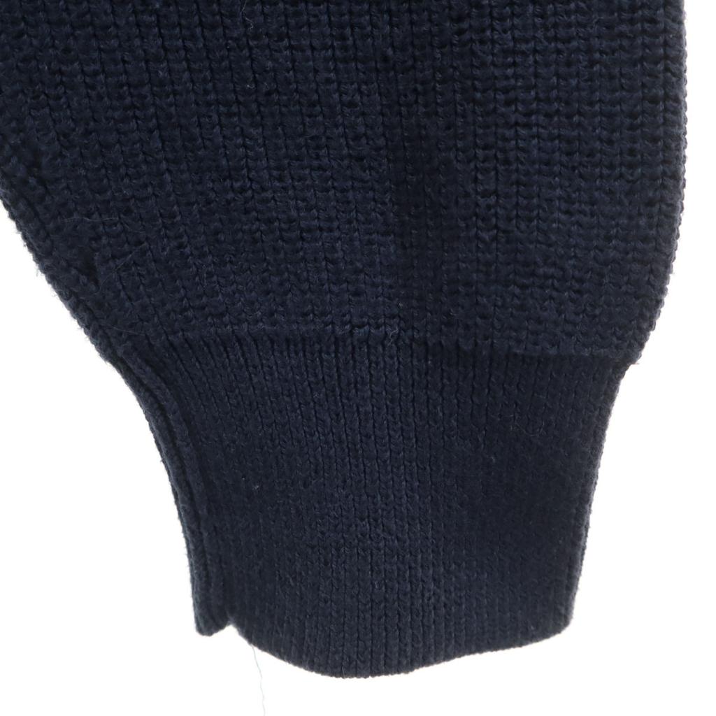 346 BROOKS BROTHERS Long sleeve Half zip sweater L Navy knit Men's Used