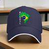 Brazil Map Brazilian Flag Brasil Brasilian Brazilian Pride Sun Baseball Cap Summer Unisex Women  Trucker Hat  Camping Snapback Cap