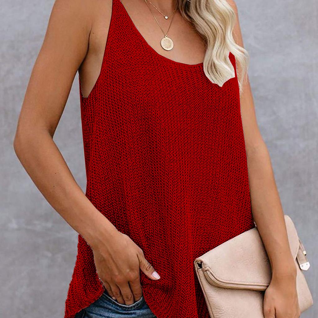 2026 Summer Women's Color Block Knit Tank Top, Round Neck Sleeveless Crochet Vest Cami for Casual Beach & Daily Wear