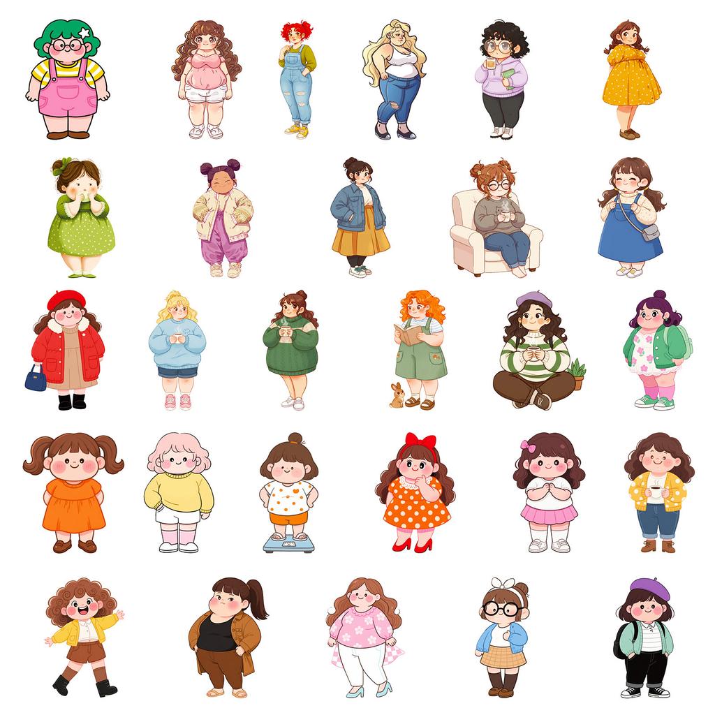 Fun Sticker Pack For Water Bottles, Luggage, Laptop, And Phone Case Decoratio