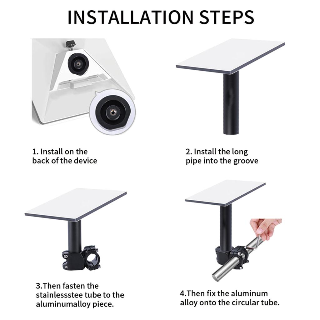 Anti Shock Metal Roof Pipe Mounting Bracket Rack Stand  Universal Vehicle Compatibility For Adventure Travel Accessories