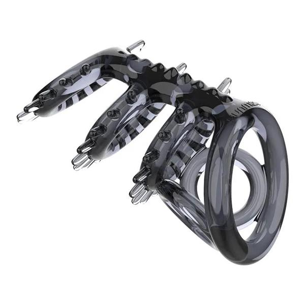Male Cock Penis Rings Testis Bondage Delay Ejaculation Sex Toys For Men Couples Flirting Adult Games Soft Reusable
