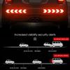 10pcs Car Reflective Arrow Sticker Safety Warning Sticker for Car Bumper Trunk Reflector Hazard Tape Car Styling Luminous Film