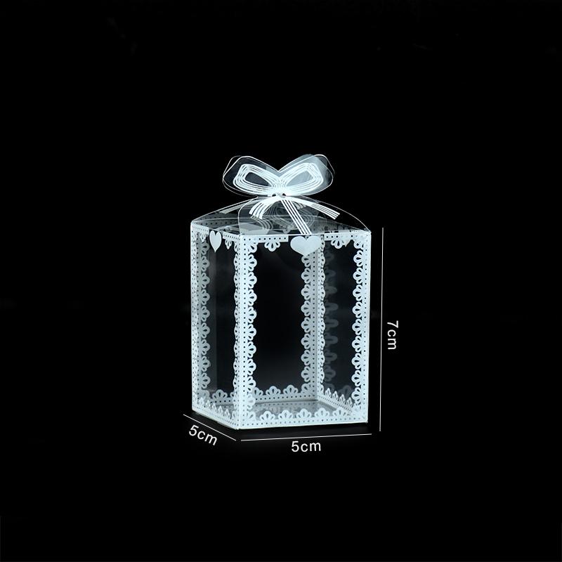 

5Pcs PVC Lace Candy Boxes Wedding Decorations Party Supplies Gift Box Baby Show Favors Candy Box with Ribbon Other