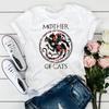 Camiseta Madre De Gatos 2024 Floral GOT Camiseta Linda Camiseta Floral De Gato Camisetas Para Amantes De Gatos camiseta top y2k ropa harajuku para mujer