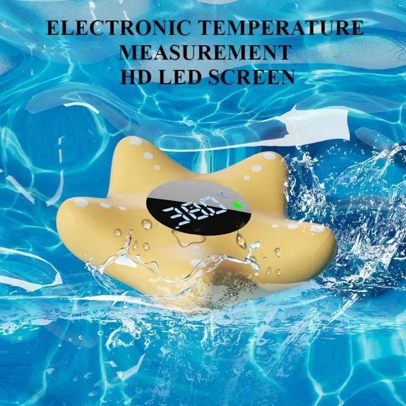 Floating Star Bath Thermometer, LED Display Water Temperature Monitor, Safe Bath Time Toy for Babies & Kids (Newborn Gift)