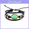 Nationale Kreative MannFrauen Flagge Exquisites Armband Weltmeisterschaft Nationales Armband Flagge