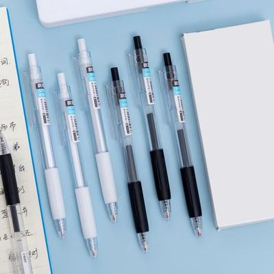6Pcs Retractable Gel Pens 0.5mm Fine Nib Pen Smooth Writing Pen for Exams Students Fast-Drying Ink No-Skip School Office Supplies