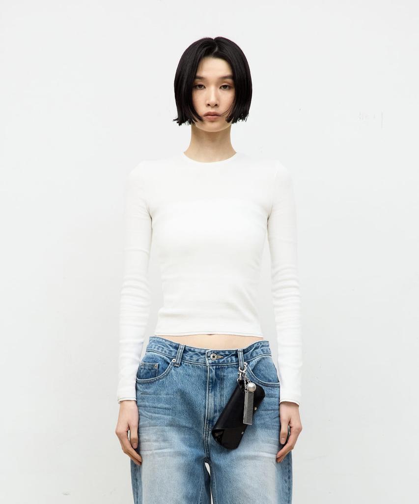 Kueoumeon Double Cutoff Long Sleeve (Off-White)