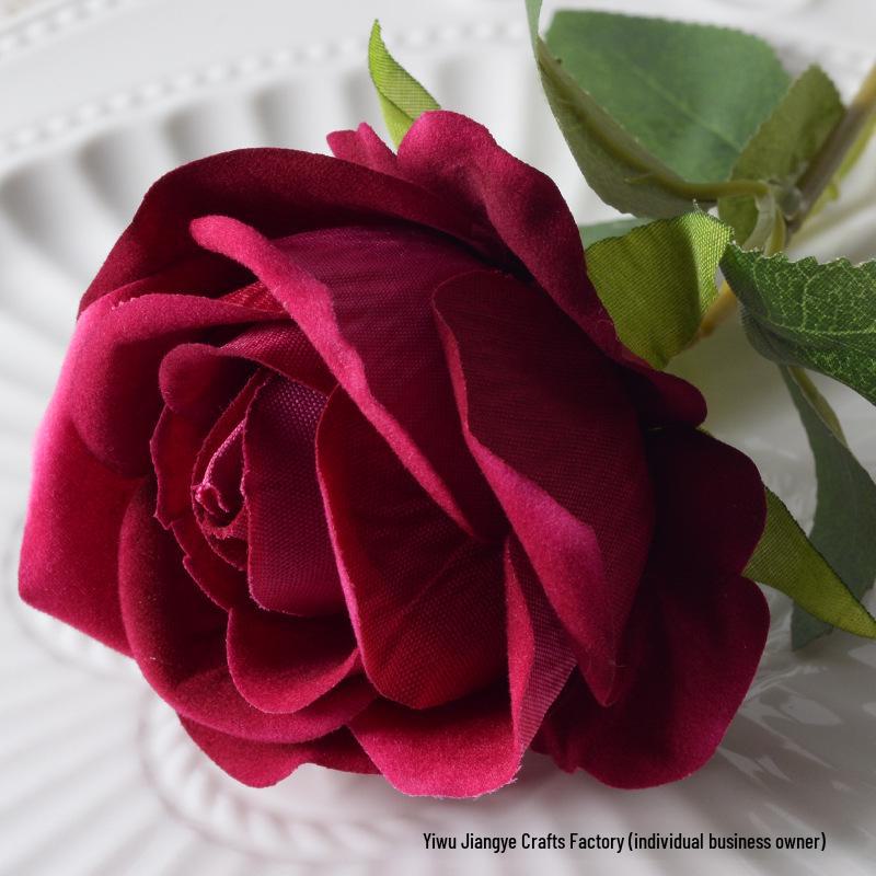 Large Flannel Rose Silk Bouquet for Wedding and Valentine's Day Home Decor