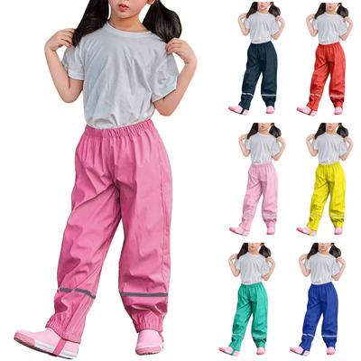 Çocuk Kız Erkek Yağmurlukları, Yağmur Pantolonları, Çocuk Rüzgar Ve Su Geçirmez Çamur Pantolonları, Nefes Alabilir Çamur Pantolonları