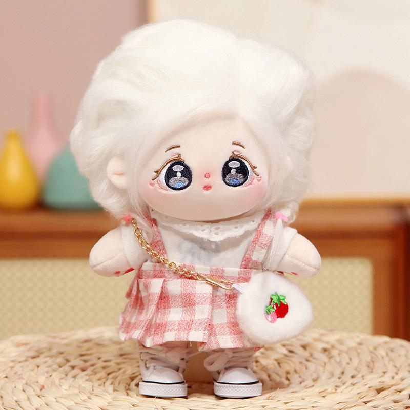 Puppe Geschenk Plüsch Boudoir Kleidung Mädchen Baumwolle Puppe Puppe 20cm Dress-up Spielzeug