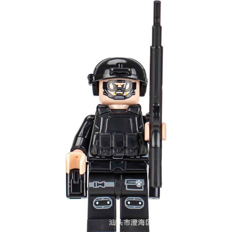 Ninja Warrior Superhero Doll With Weapon Single Building Block Assembly Toy