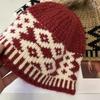 New Style Knitted Woolen Hat for Women with Large Head Circumference in Autumn and Winter Fashionable and Versatile Face Showing Small Cold Hat